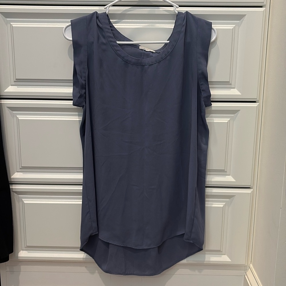 Gray/Blue Top